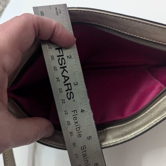 Like new Coach Metallic Champagne Gold Wristlet Clutch - Picture 16 of 16